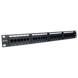 Phasak PU 2971 Patch Panel de 24 puertos Cat.6A 1U Negro